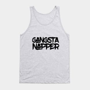 Gangsta Napper (Black text) Tank Top